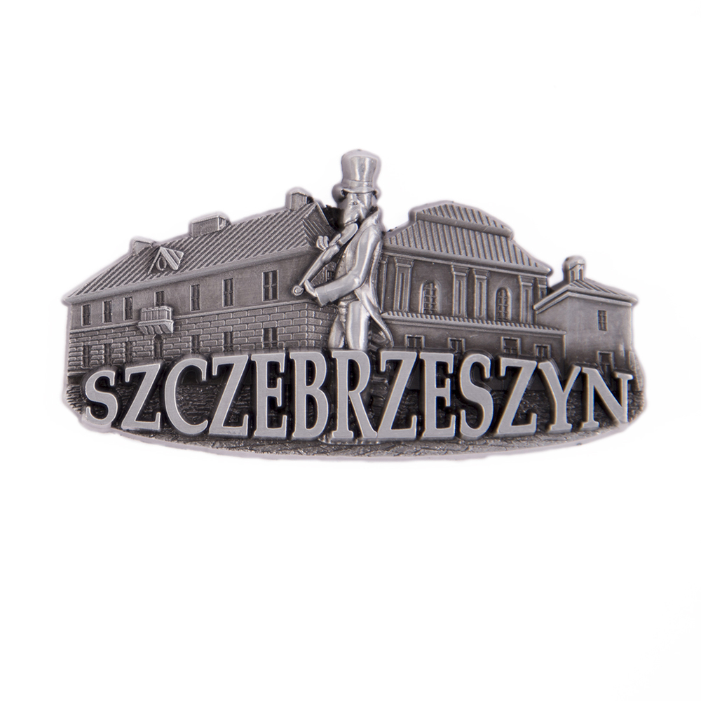 Magnes metalowy panorama Szczebrzeszyn
