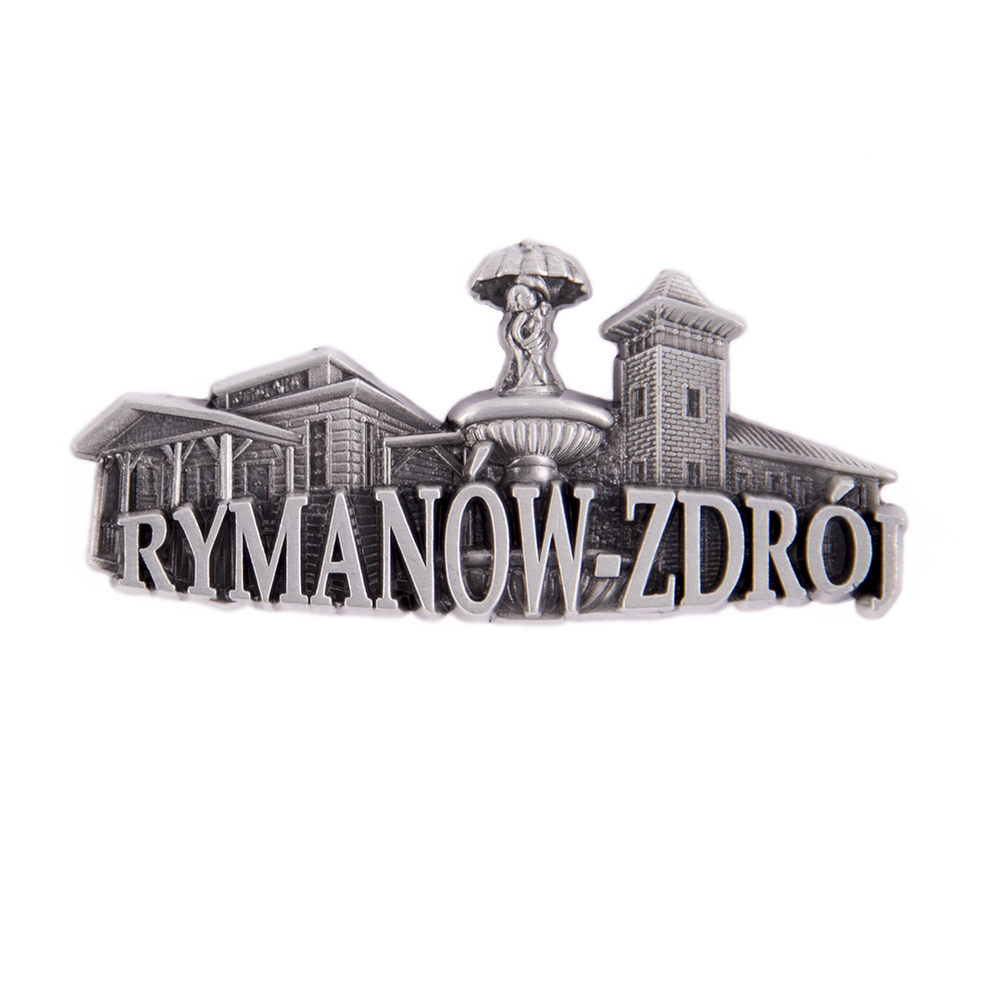 Magnes metalowy panorama Rymanów-Zdrój