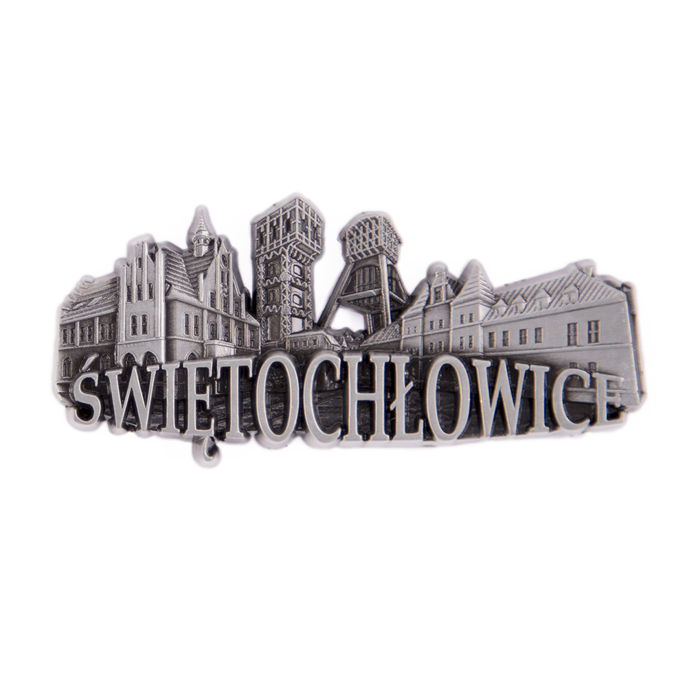 Magnes metalowy panorama Świętochłowice