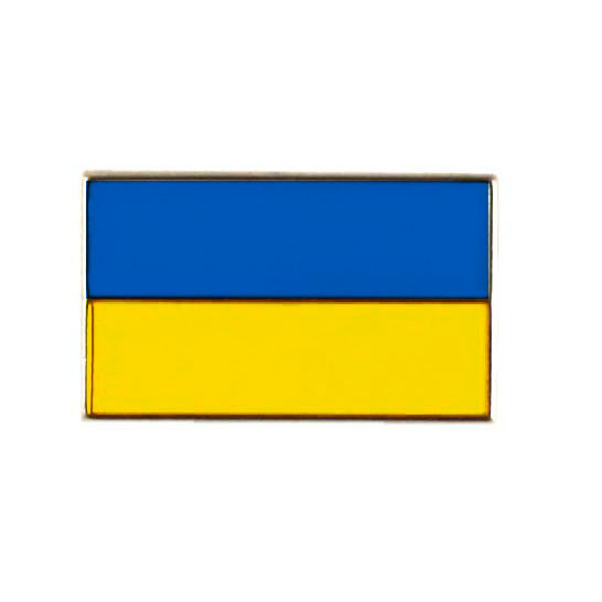 Przypinka flaga prosta Ukraina