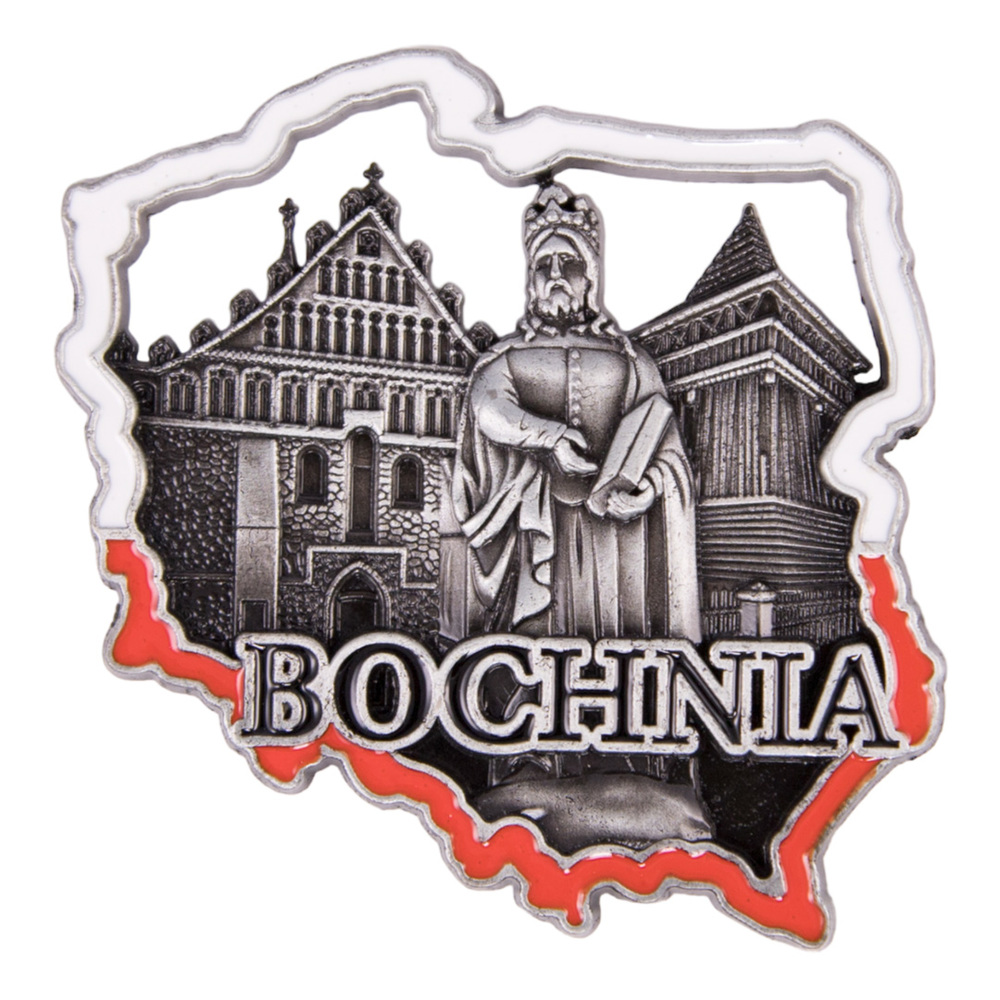 Magnes metalowy kontur Bochnia