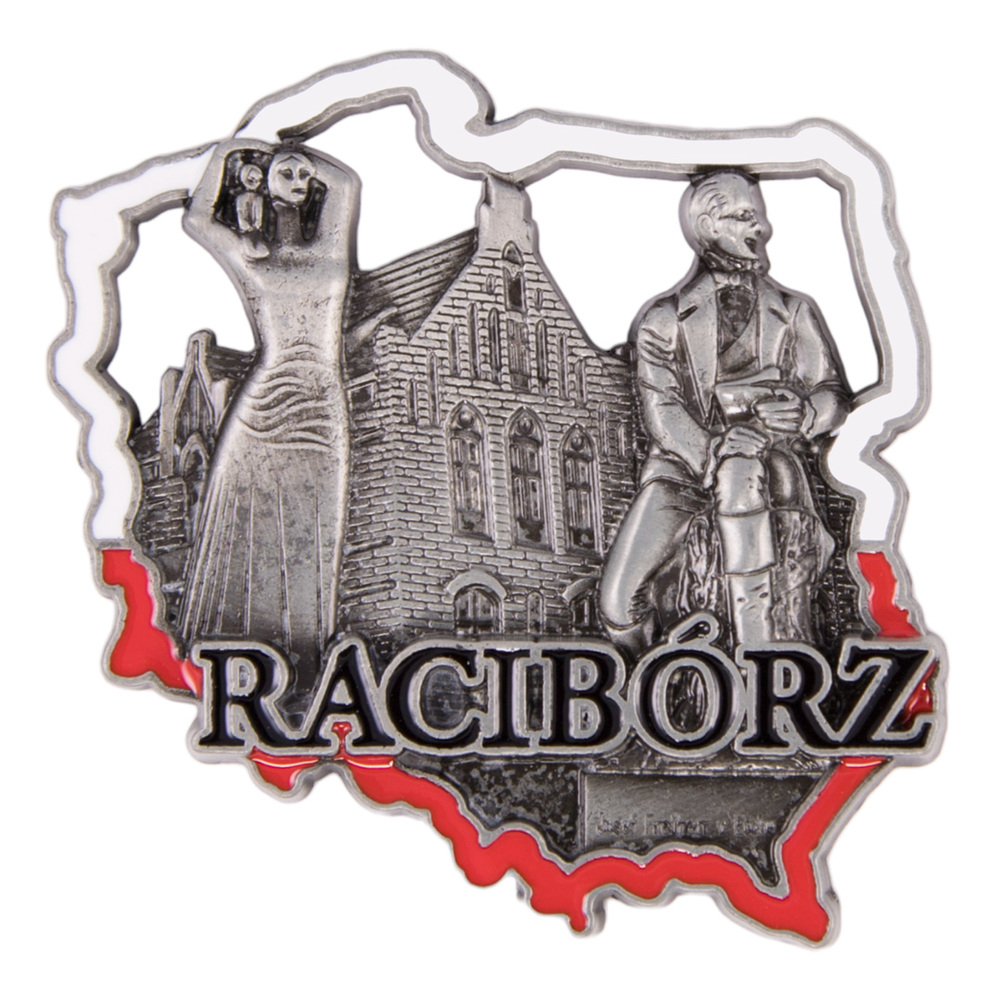Magnes metalowy kontur Racibórz