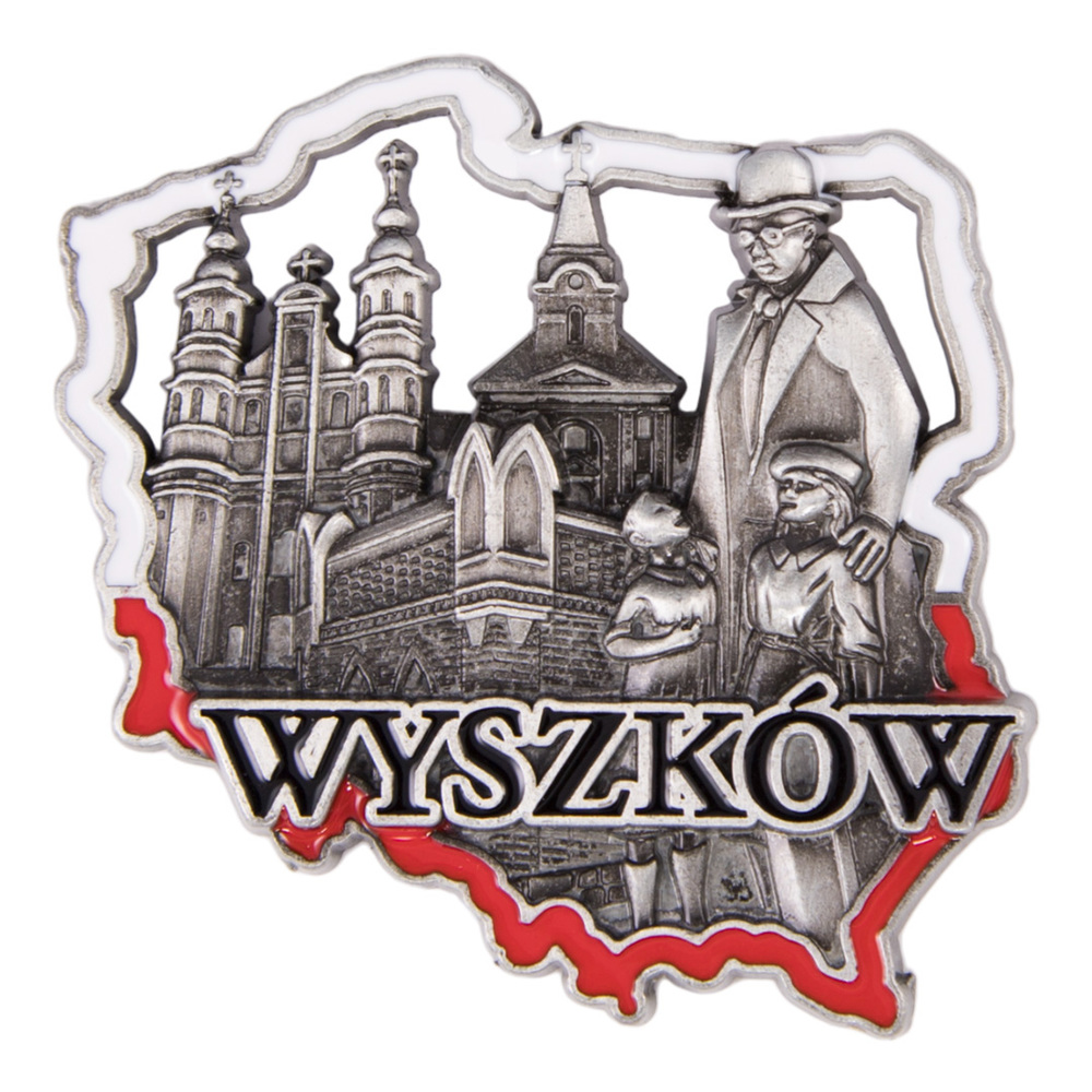 Magnes metalowy kontur Wyszków
