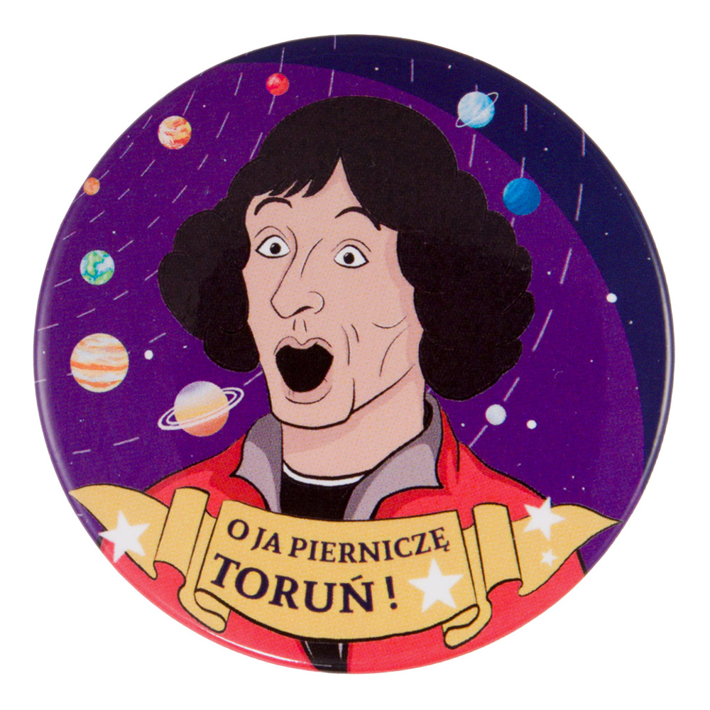 Magnes button Toruń Ja Pierniczę