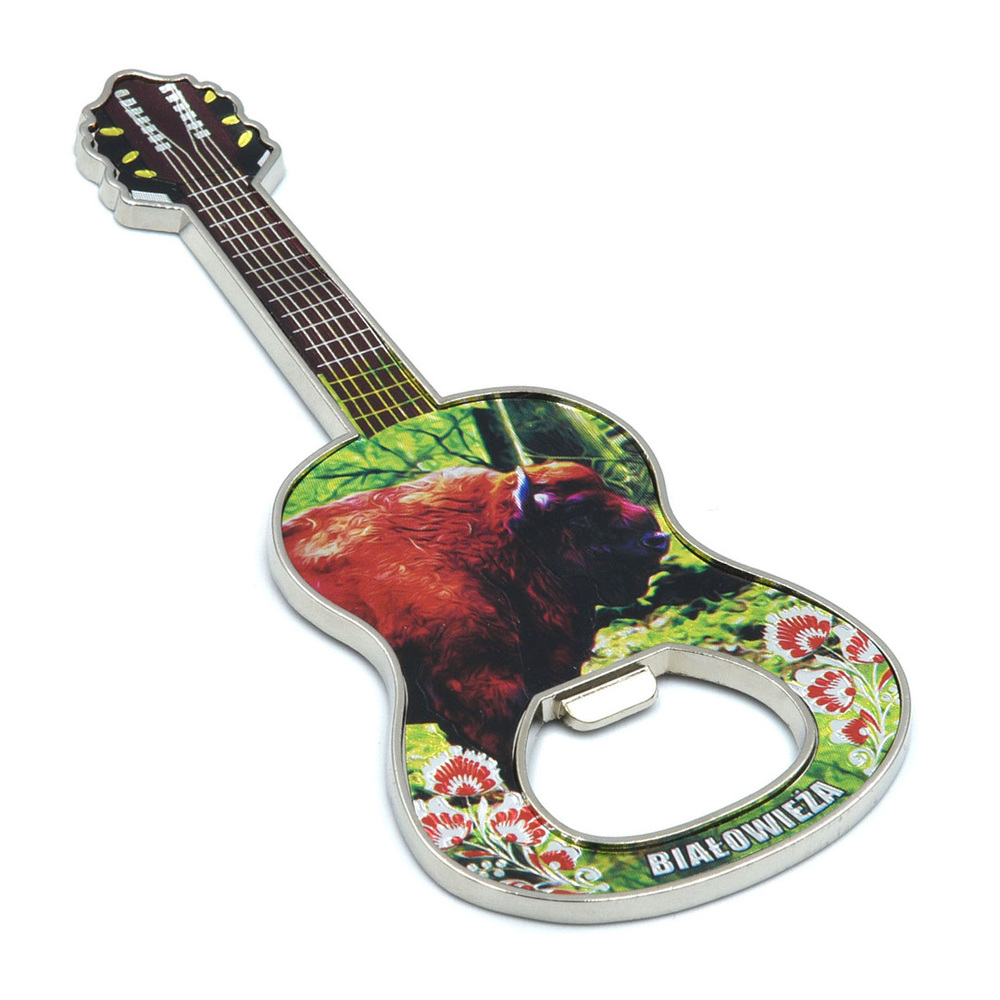 Magnes metalowy gitara Białowieża