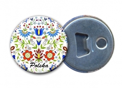 Button okrągły 58mm otwieracz magnes - Nadruk Personalizowany