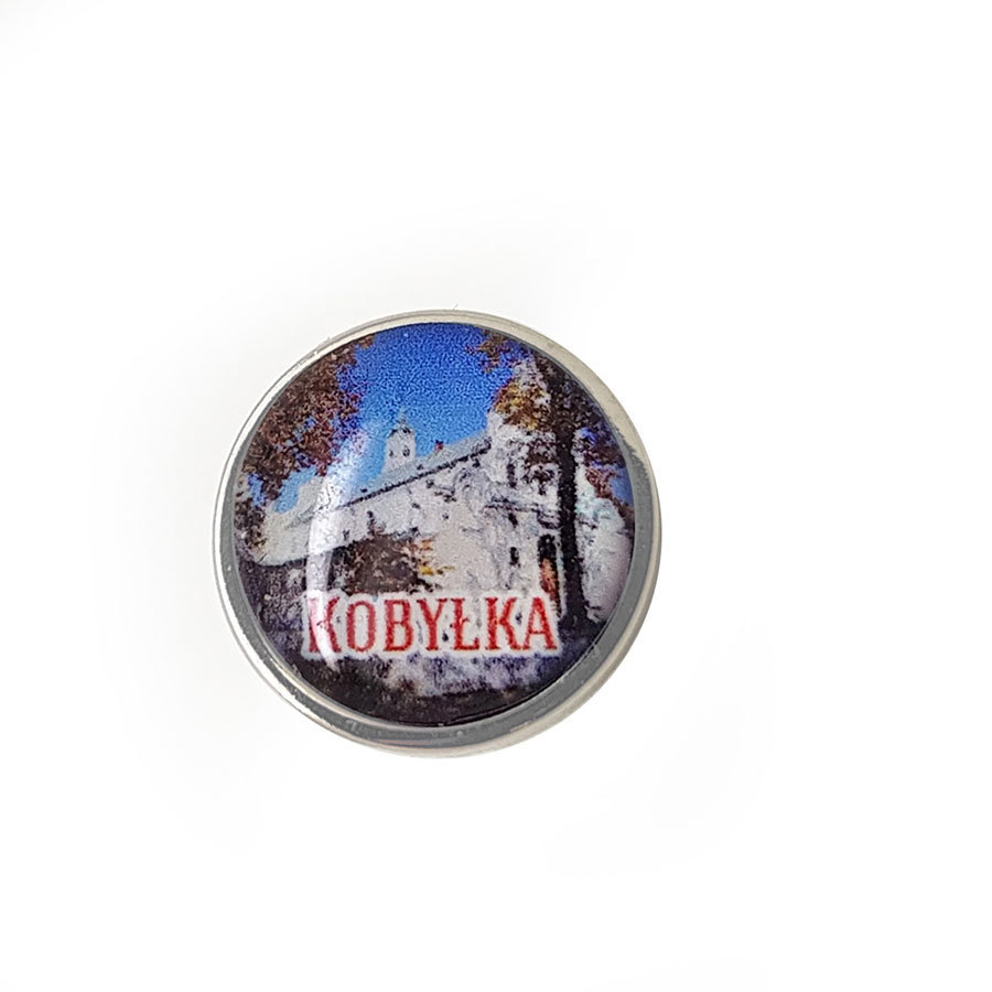 Przypinka koło na wklejkę - Nadruk Personalizowany