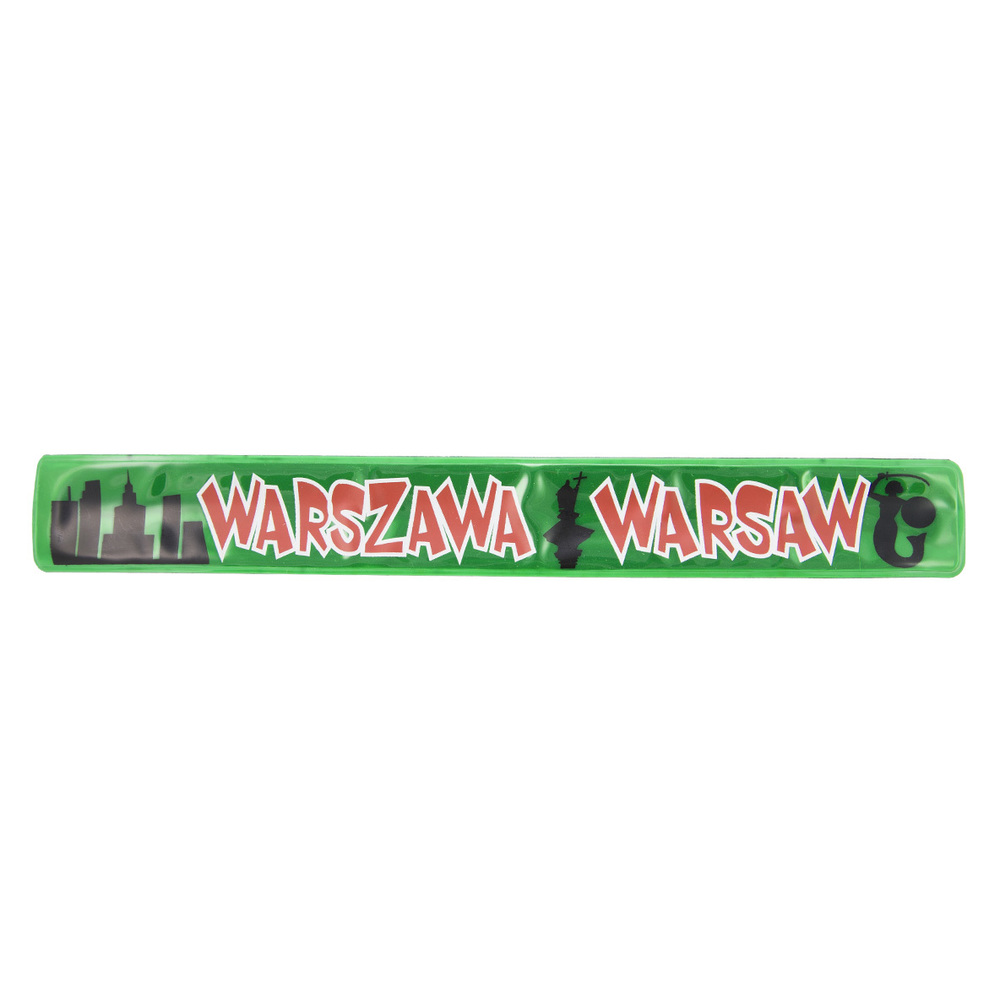 Opaska odblaskowa zielona Warszawa