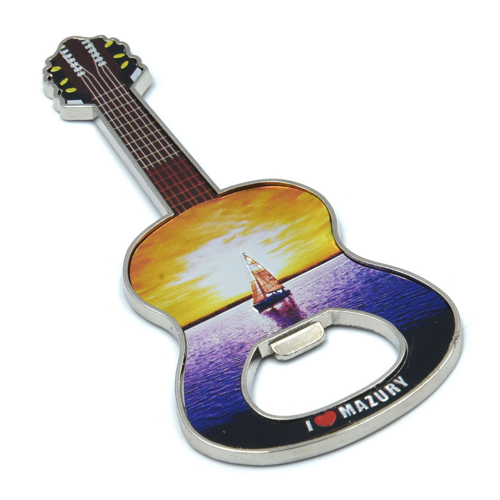 Magnes otwieracz metalowy gitara Mazury