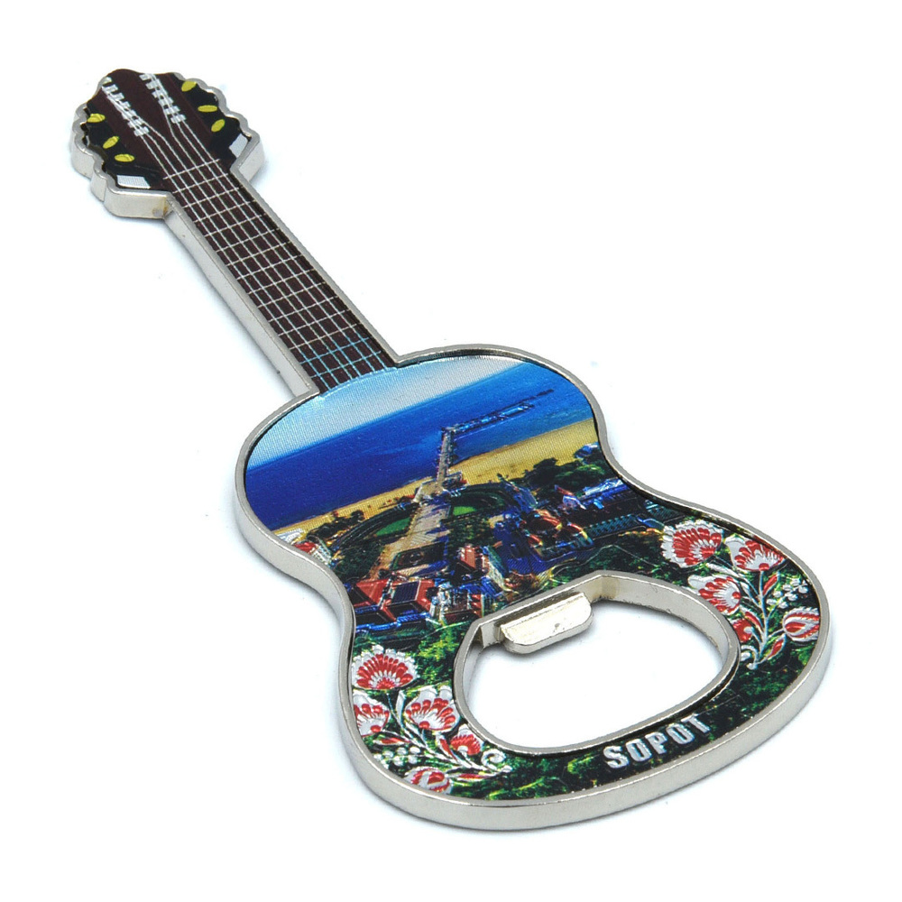 Magnes otwieracz metalowy gitara Sopot