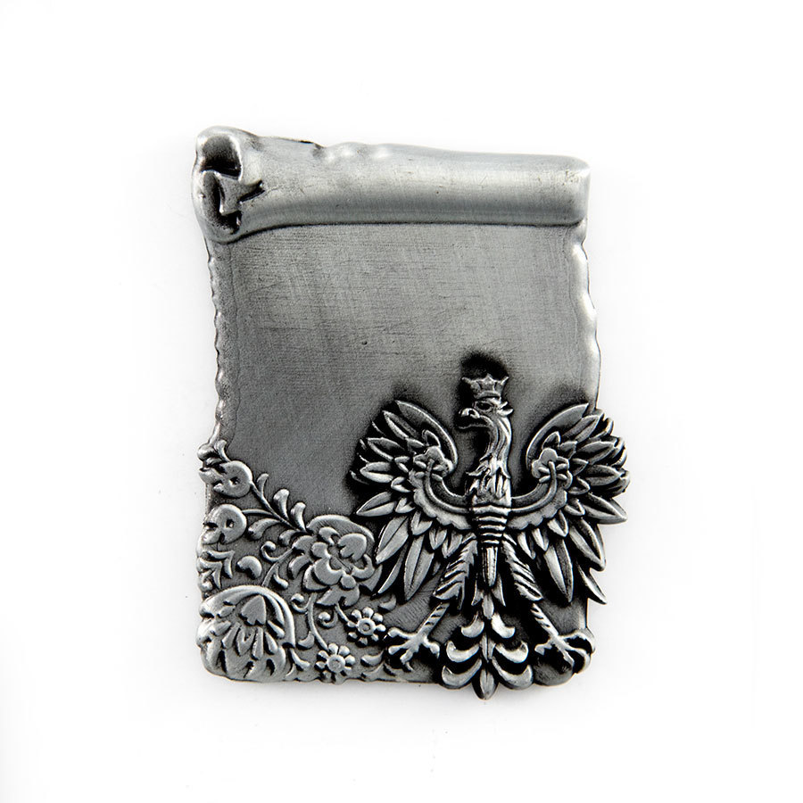 Metalowy magnes papirus - nadruk personalizowany