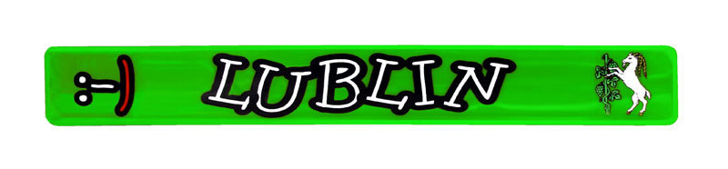 Opaska odblaskowa zielona Lublin