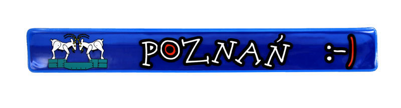 Opaska odblaskowa niebieska Poznań