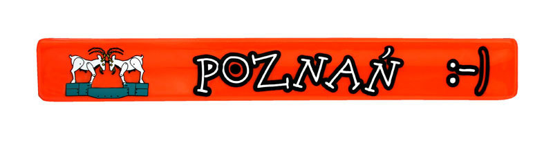 Opaska odblaskowa pomarańczowa Poznań
