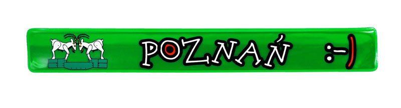 Opaska odblaskowa zielona Poznań