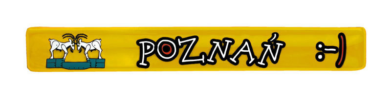 Opaska odblaskowa żółta Poznań