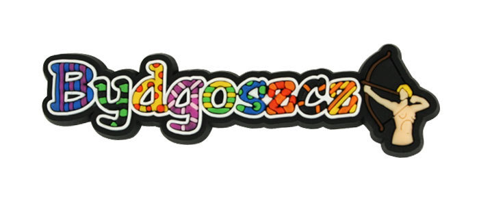 Magnes gumowy napis Bydgoszcz