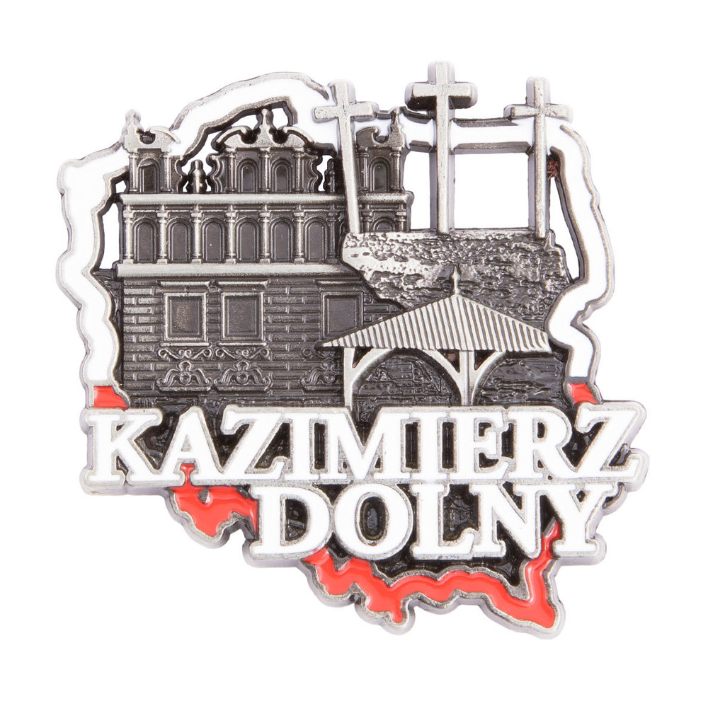 Magnes metalowy kontur Kazimierz Dolny