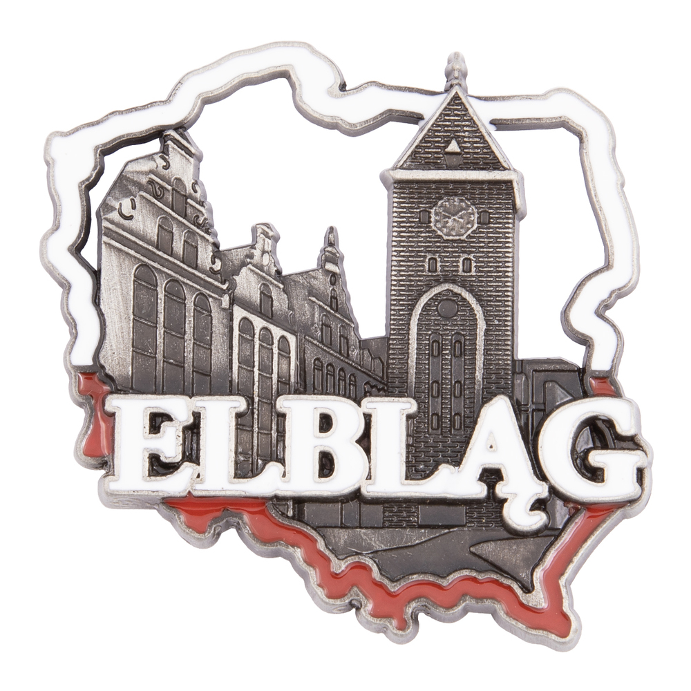 Magnes metalowy kontur Elbląg