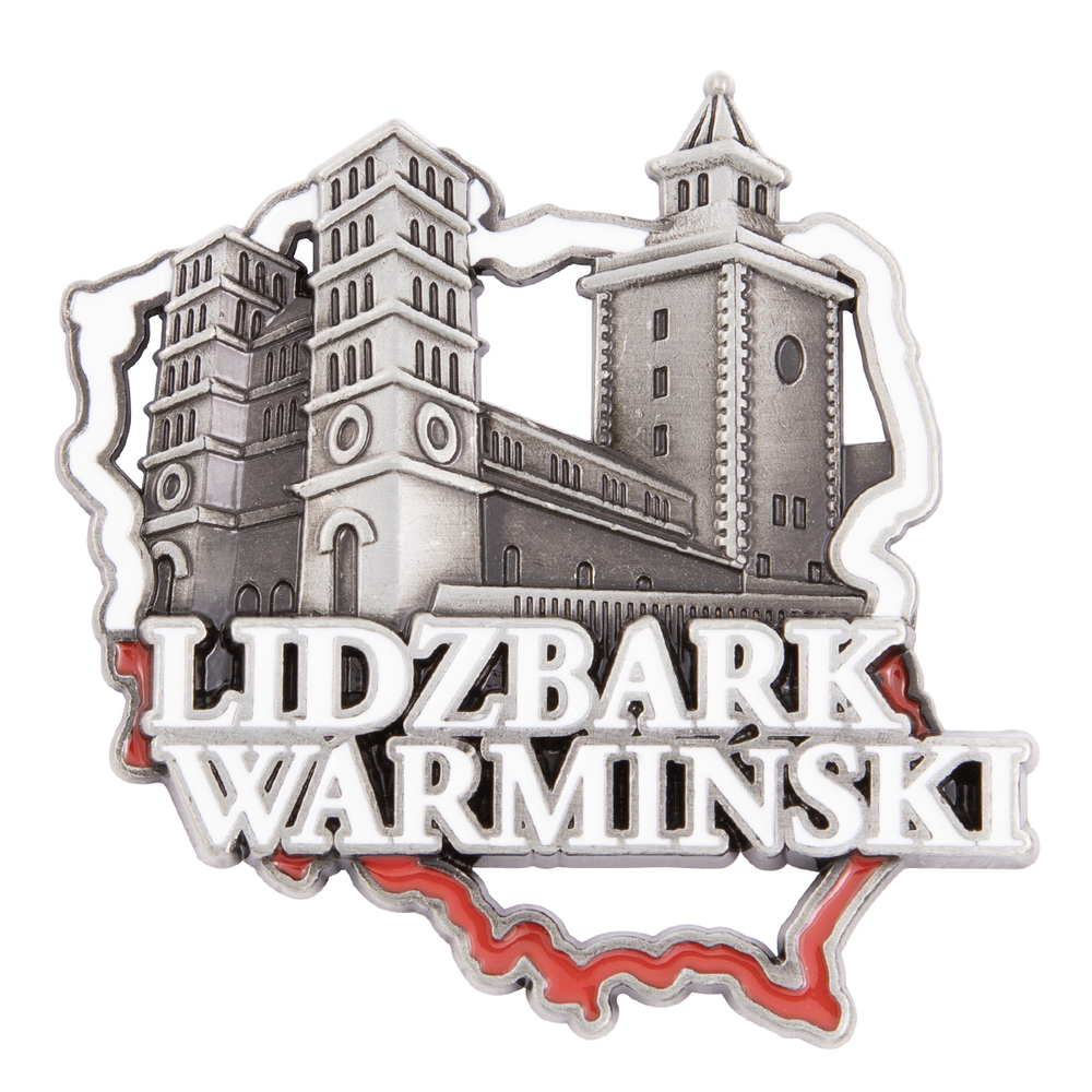Magnes metalowy kontur Lidzbark