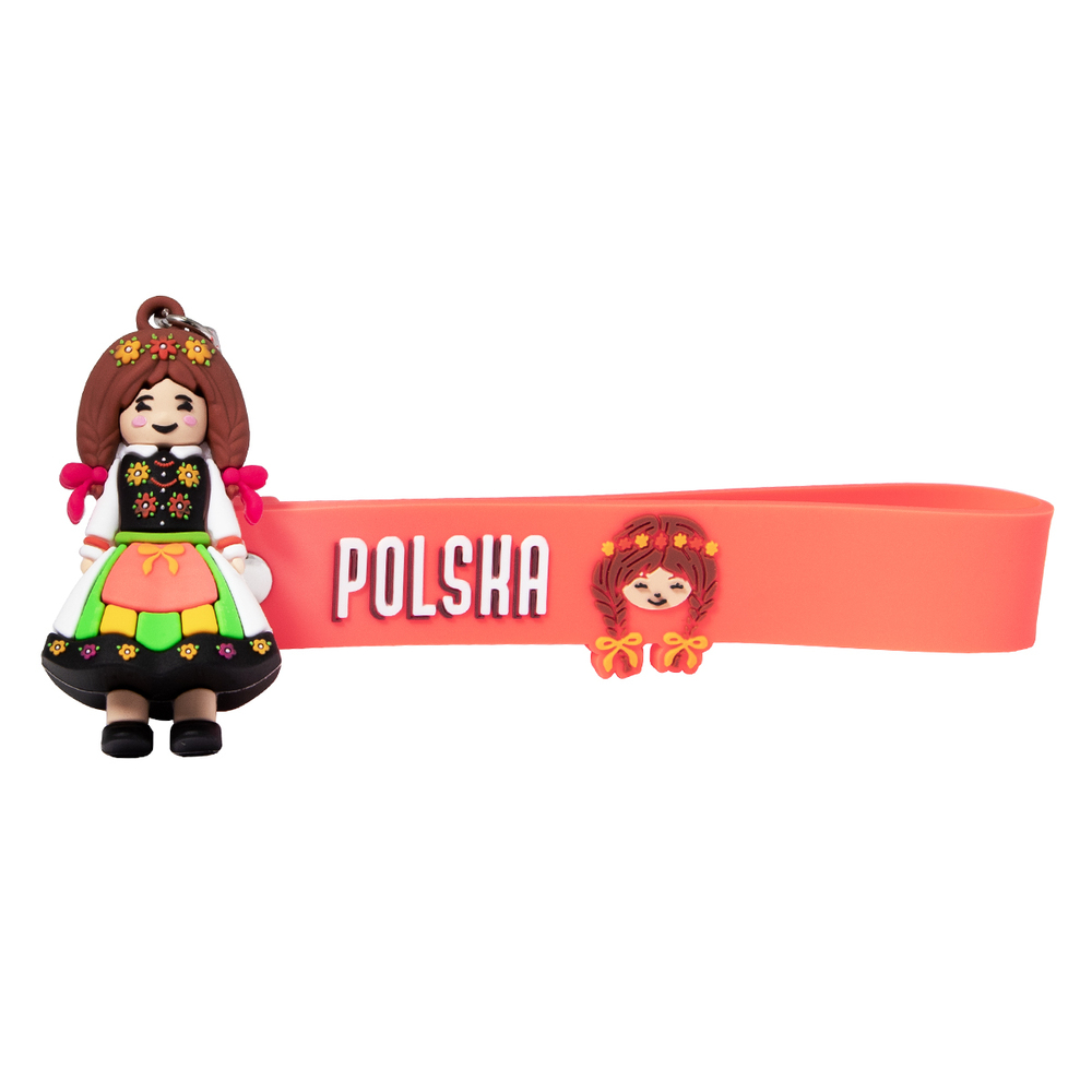 Brelok 3D Polska Dziewczynka