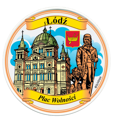 Magnes talerzyk Łódź plac wolności