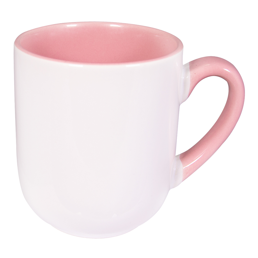 Kubek z różowym uchem - Nadruk Personalizowany
