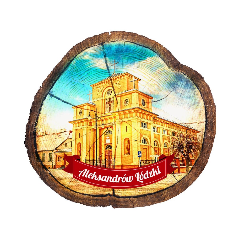 Magnes drewniany pieniek Aleksandrów Łódzki