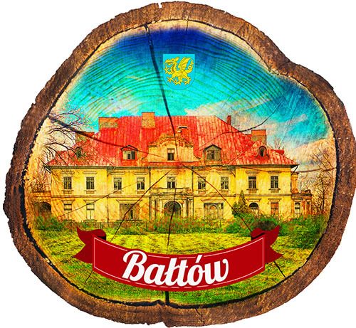 Magnes drewniany pieniek Bałtów