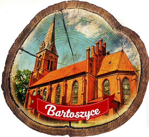 Magnes drewniany pieniek Bartoszyce