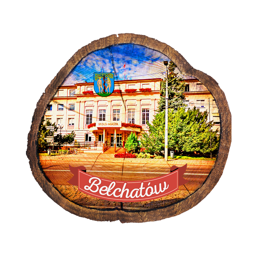 Magnes drewniany pieniek Bełchatów