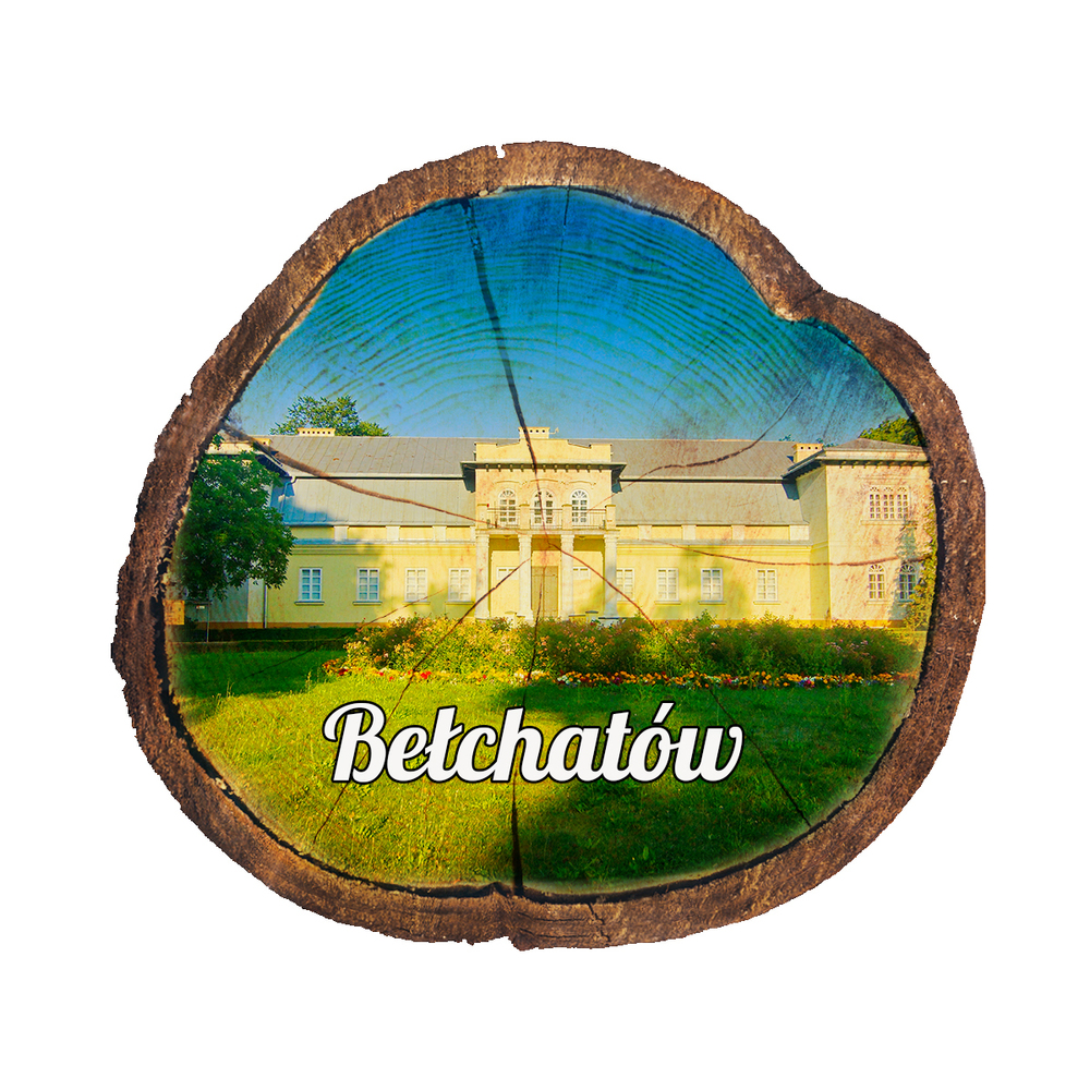Magnes drewniany pieniek Bełchatów