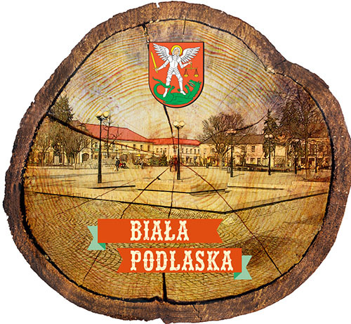 Magnes drewniany pieniek Biała Podlaska