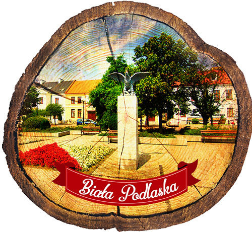 Magnes drewniany pieniek Biała Podlaska