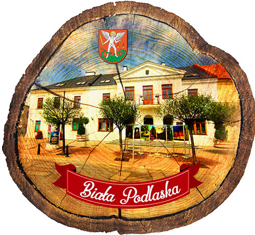 Magnes drewniany pieniek Biała Podlaska