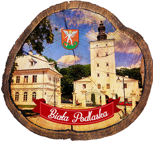 Magnes drewniany pieniek Biała Podlaska
