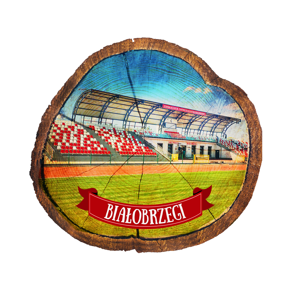 Magnes drewniany pieniek Białobrzegi