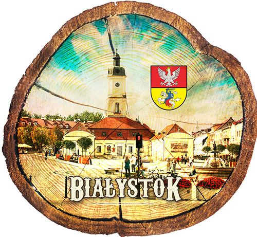 Magnes drewniany pieniek Białystok