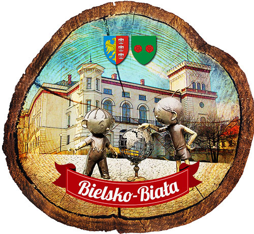 Magnes drewniany pieniek Bielsko-Biała