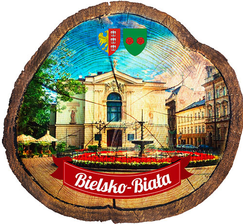Magnes drewniany pieniek Bielsko-Biała