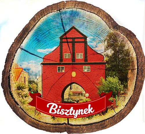 Magnes drewniany pieniek Bisztynek