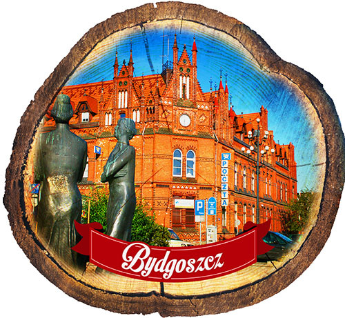 Magnes drewniany pieniek Bydgoszcz