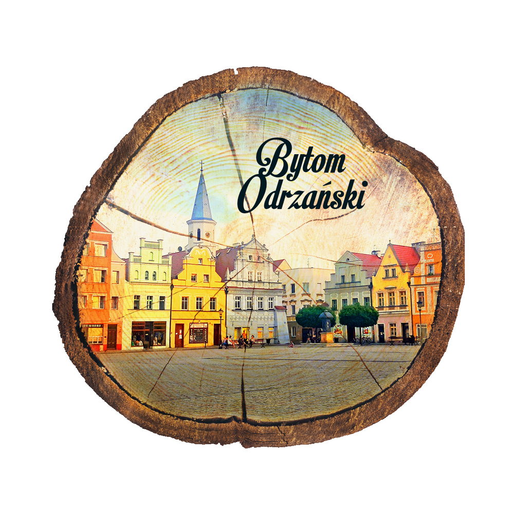 Magnes drewniany pieniek Bytom Odrzański