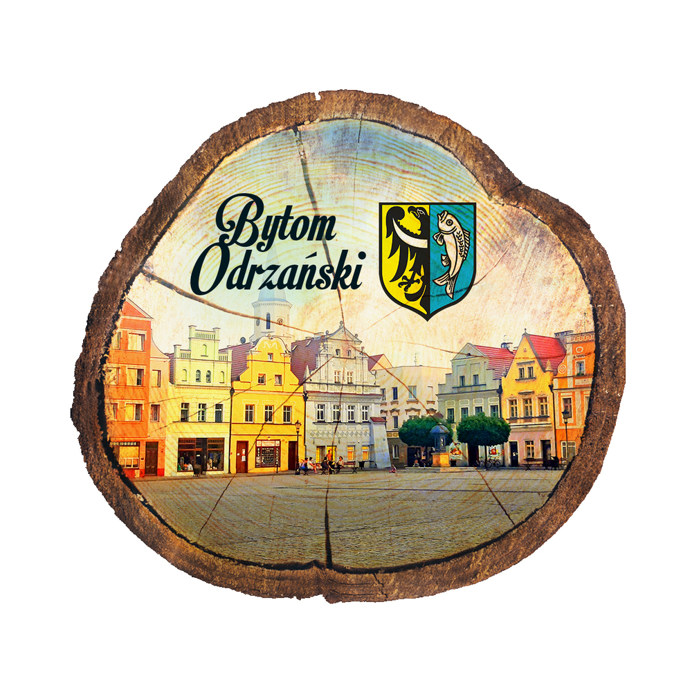 Magnes drewniany pieniek Bytom Odrzański