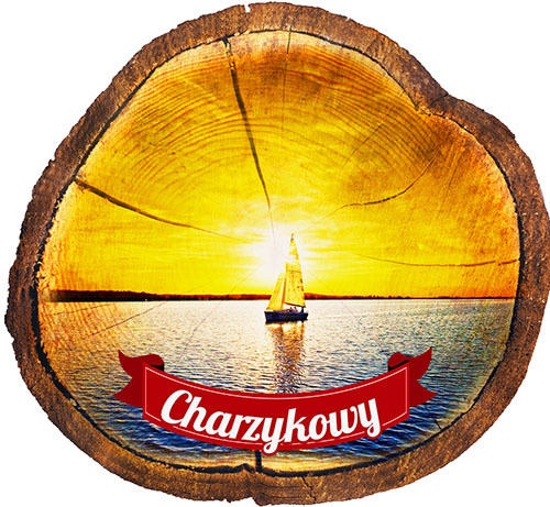 Magnes drewniany pieniek Charzykowy