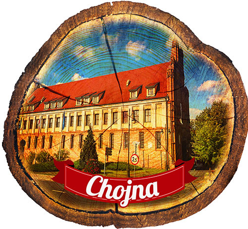 Magnes drewniany pieniek Chojna