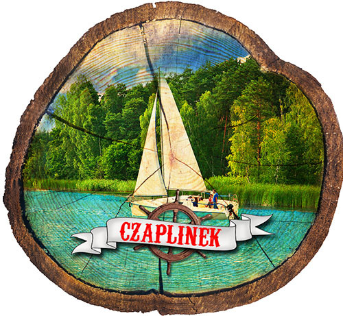 Magnes drewniany pieniek Czaplinek