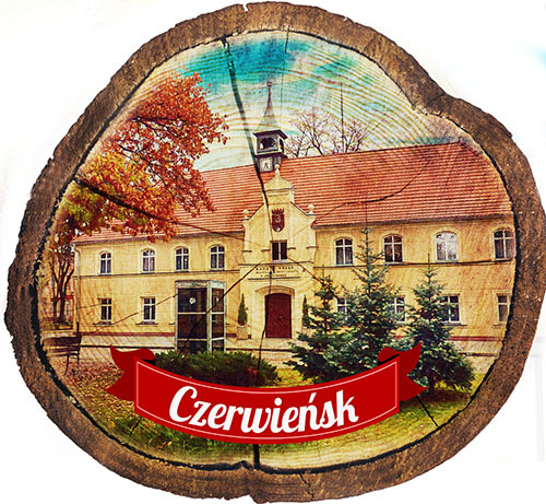Magnes drewniany pieniek Czerwieńsk