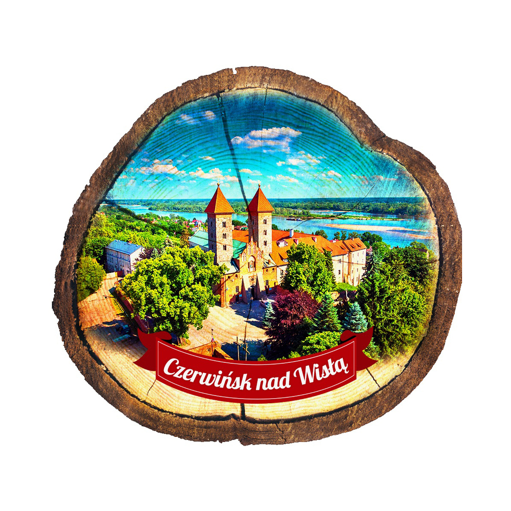 Magnes drewniany pieniek Czerwińsk nad Wisłą