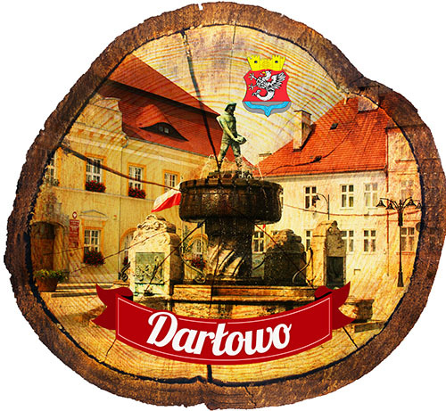 Magnes drewniany pieniek Darłowo